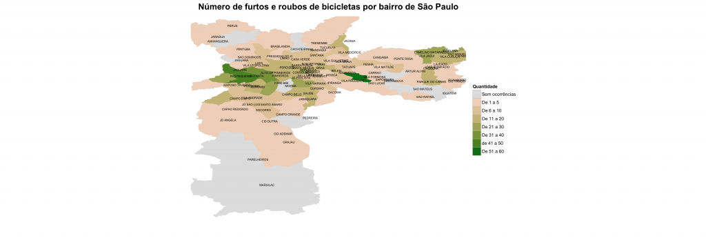 USP lidera top 10 de áreas com mais roubos de bikes em SP