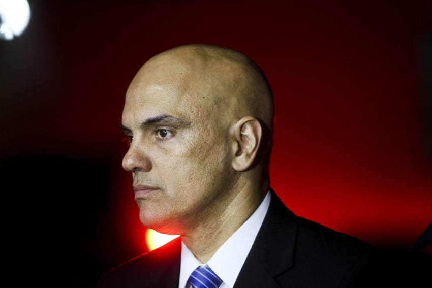 O Ministro da Justiça, Alexandre de Moraes, durante a cerimônia de entrega do Complexo da PRF para as Olimpíadas, no Rio. (Foto: 21/07/2016) Foto: Roberto Castro/ ME