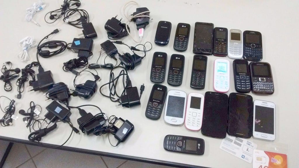 Apreensão de celulares com presos do regime semiaberto bate recorde