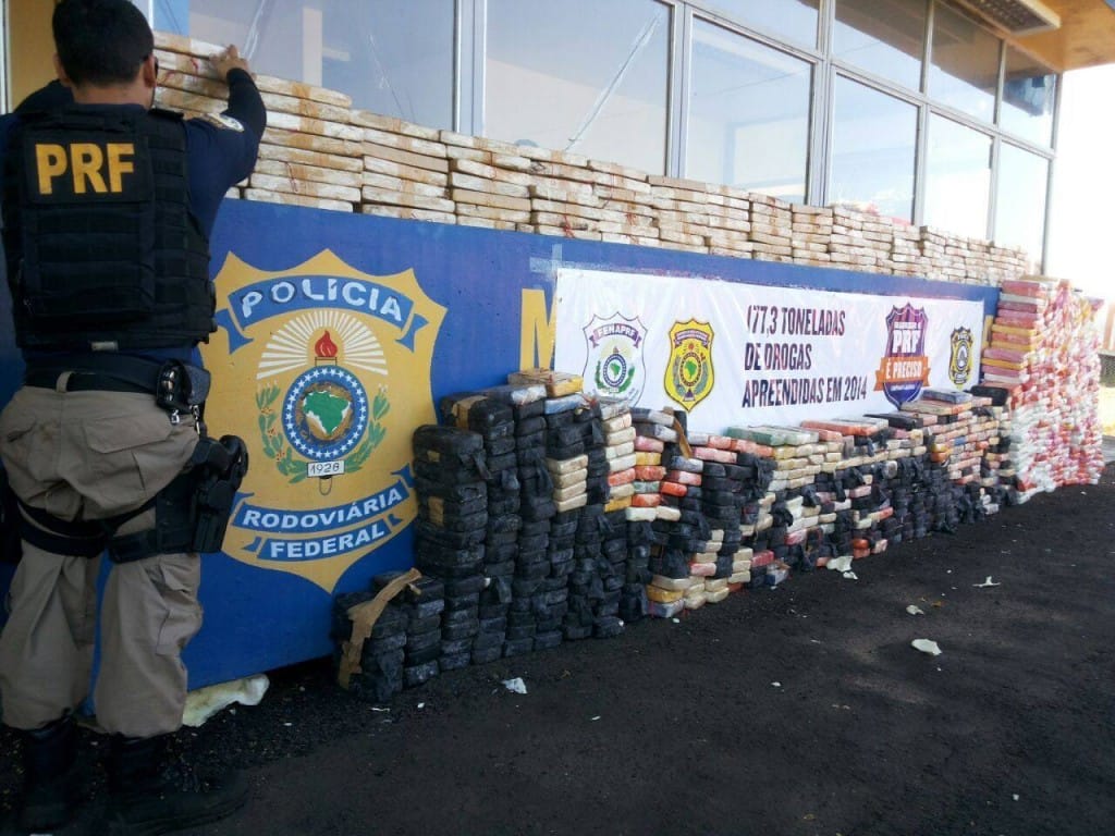 Segunda maior apreensão de cocaína feita pela polícia brasileira em quatro anos.
