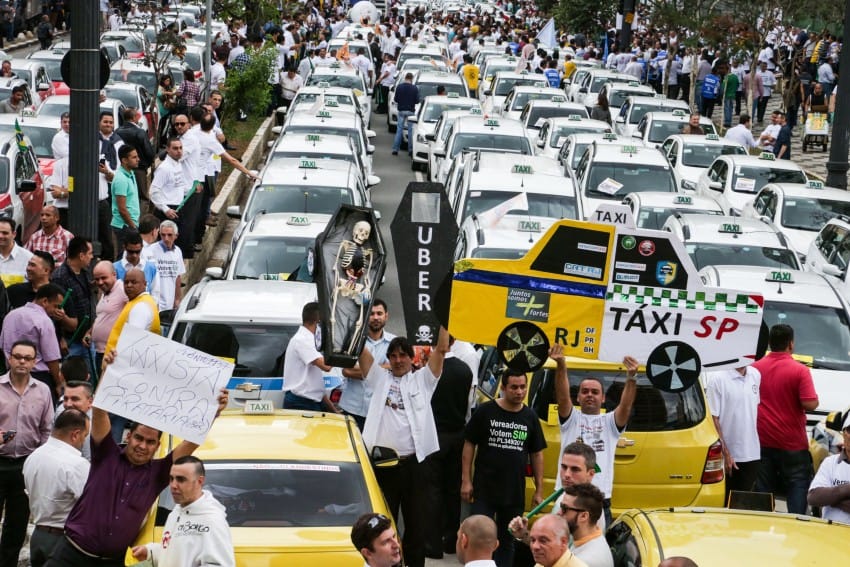Apreensões de carros do Uber crescem 500% em SP